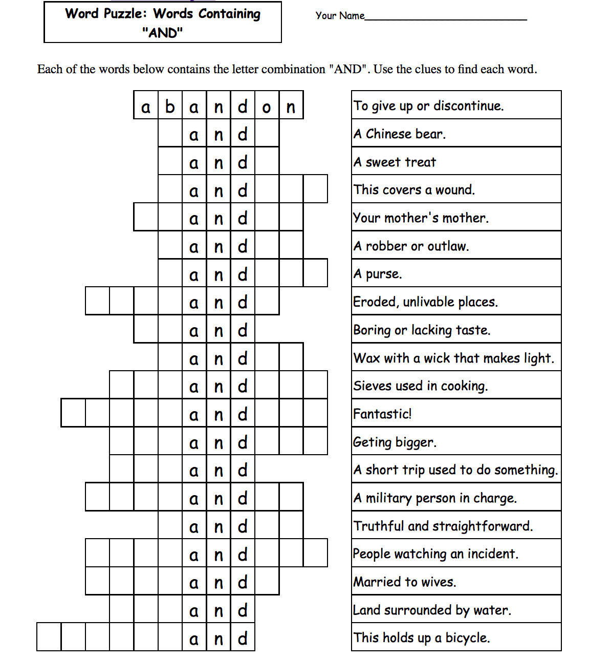 Different Types Of Crossword Puzzles : Different crossword puzzles are