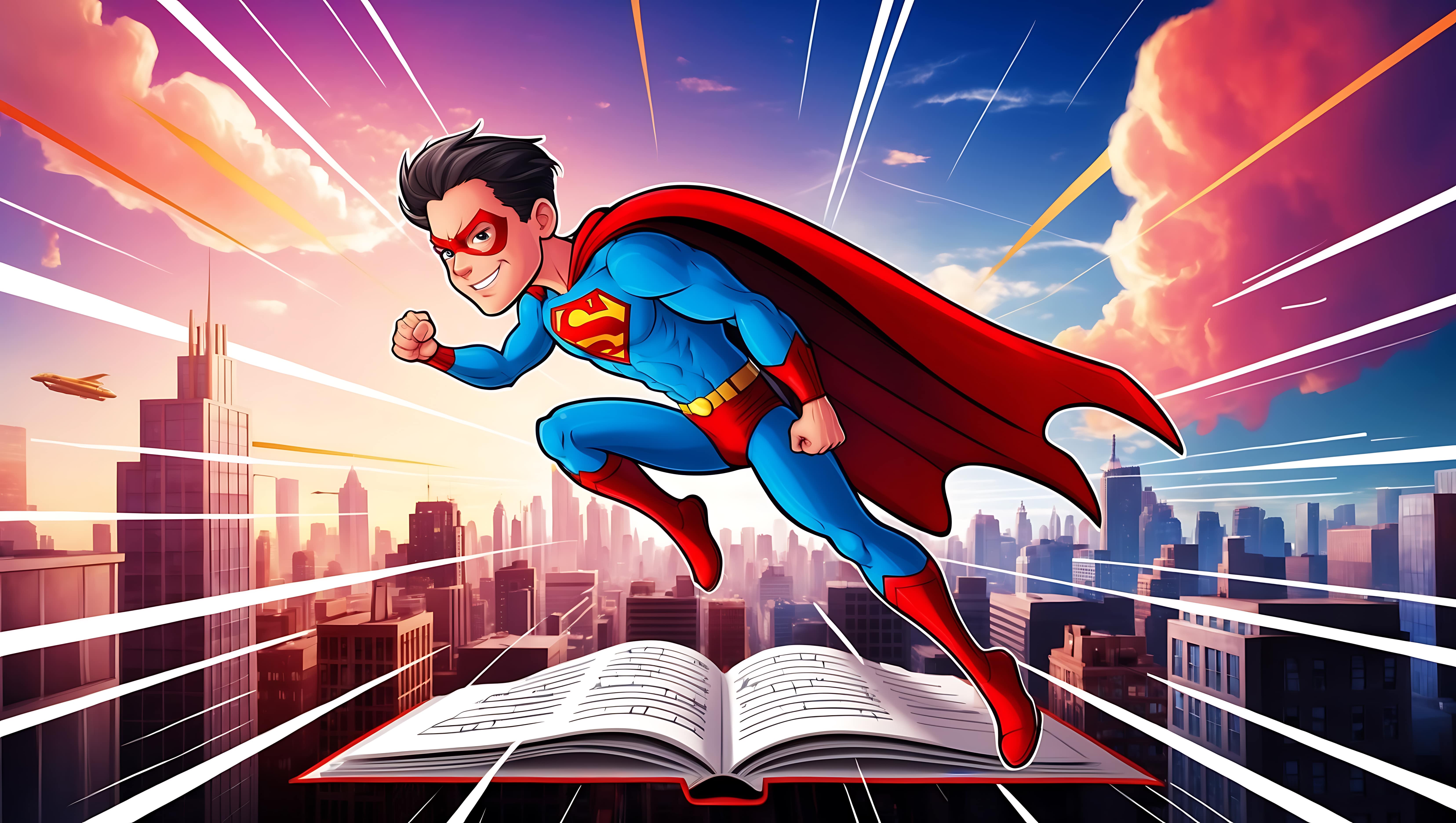 Book and superman- How to Turn Your Vocabulary Into a Superpower.